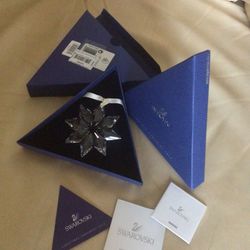 Swarovski Annual Edition 2013 Christmas Holiday Ornament still in the box with certificate of authenticity (COA)