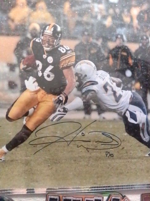 Hines Ward Signed 16 By 20 Picture