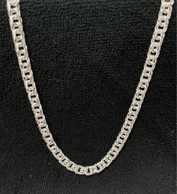 Silver chino link chain 100g