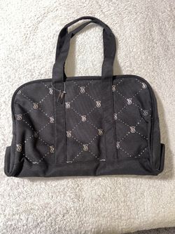 Victoria Secret Canvas Tote Bag Black