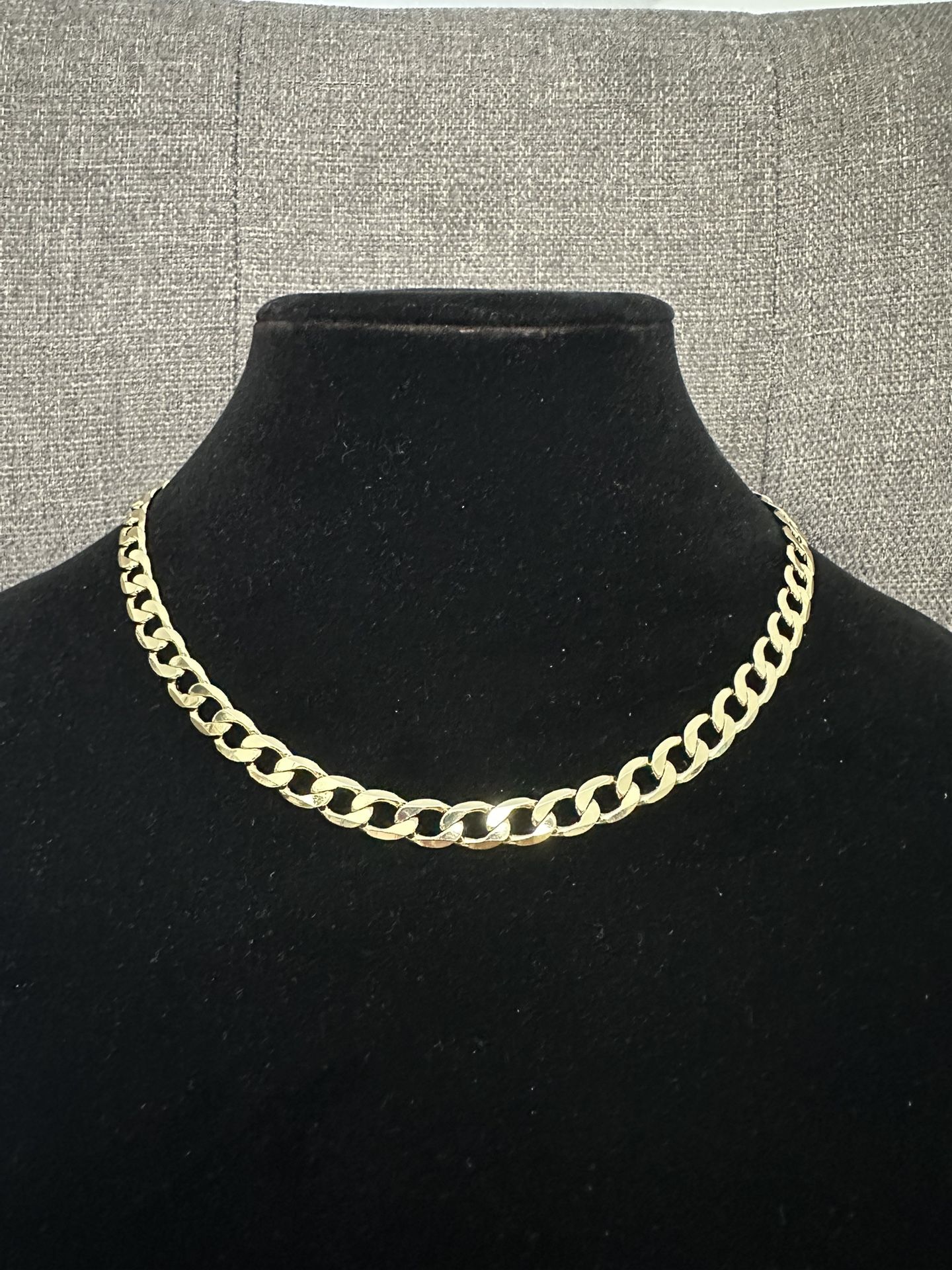 Cadena cubana corte brillo