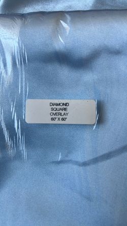 Baby blue diamond squares