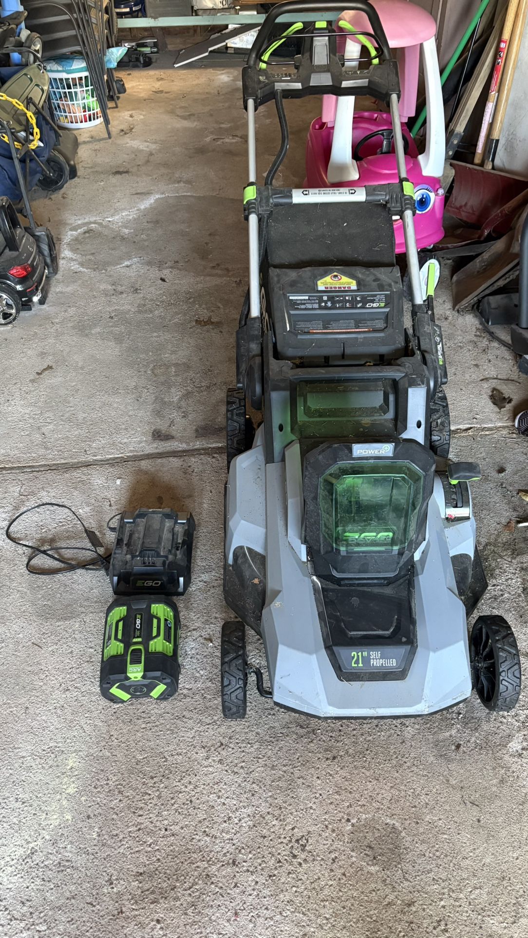 Ego Lawnmower With Battery And Charger