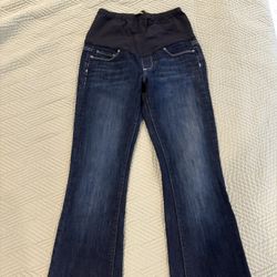Paige Laurel Canyon Bootcut Full Panel Maternity Jeans Size 26
