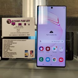Unlocked White Galaxy Note 10 Plus 256gb