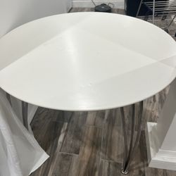 White Circular Table *Free*