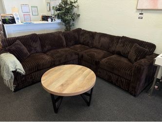 Corduroy sectional