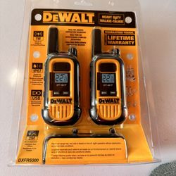 📌DEWALT DXFRS300 Heavy-Duty 1-Watt Walkie Talkies (2-Pack) PRECIO FIRME NO MENOS👉$75 RECARGABLES 
