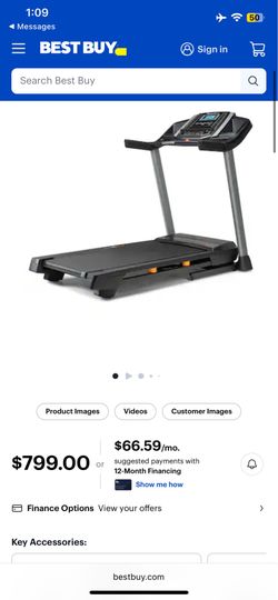 NordicTrack - T 6.5 S; Treadmill for Running and Walking with 5” Display and SpaceSaver Design - Black