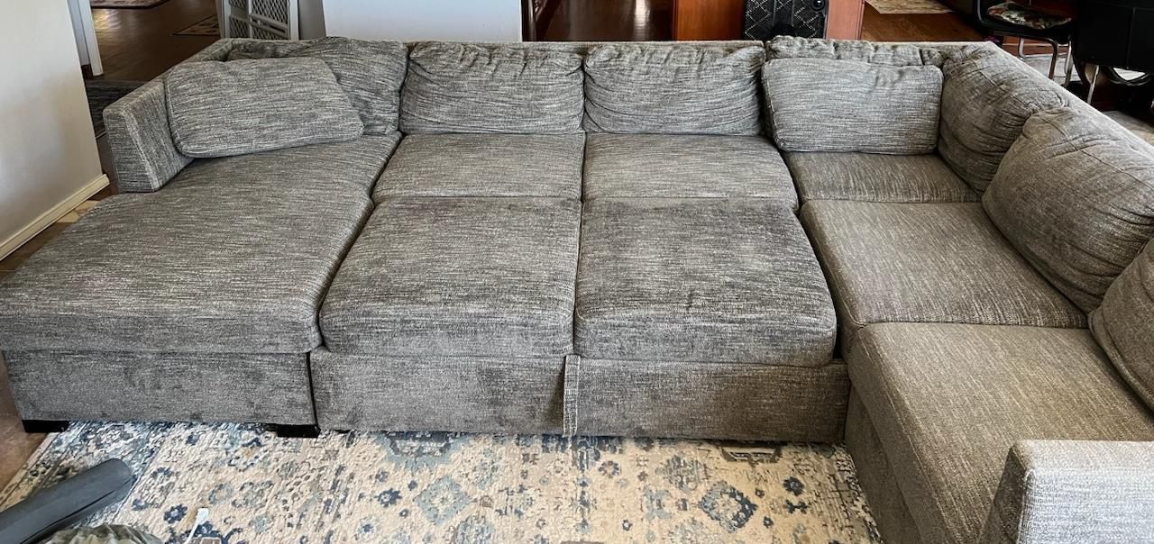 Pullout Sleeper Sectional Sofa Couch
