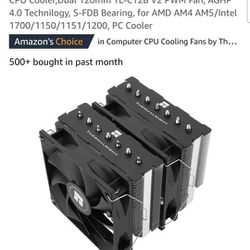 AMD Ryzen Phantom Spirit Thermalright PS120SE CPU Air Cooler, 7 Heat Pipes CPU Cooler,Dual 120mm TL-C12B V2 PWM Fan, AGHP  Bearing 