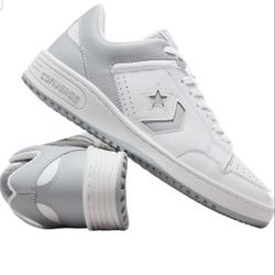Converse Weapon Classic OX Shoes, White/Wolf Grey/White(size 8m)(9.5w)