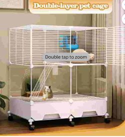 Aqwiopr Metal Small Animal Cage for Indoor Use