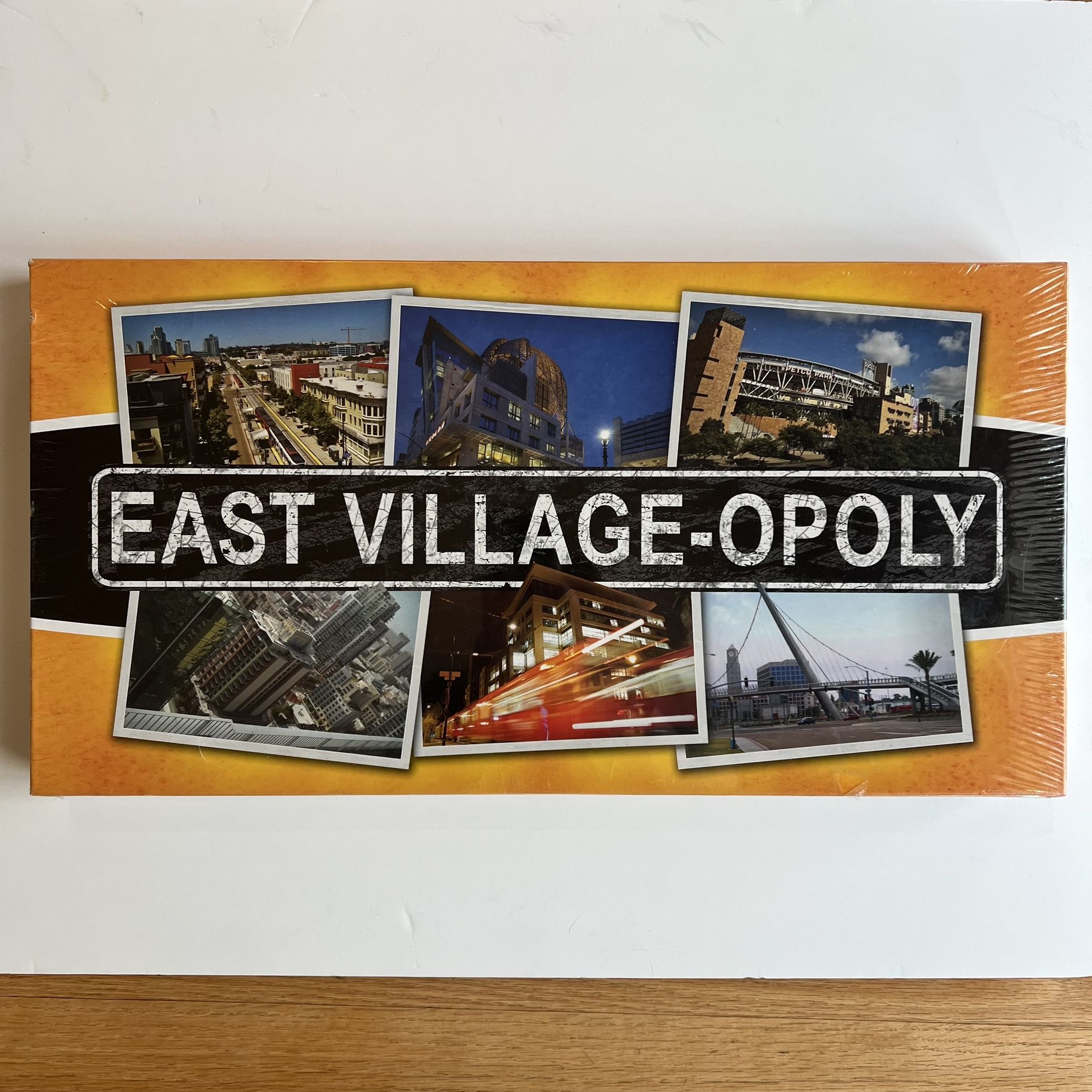 East Village Opoly San Diego Board Game 2014 First Edition Late for The Sky