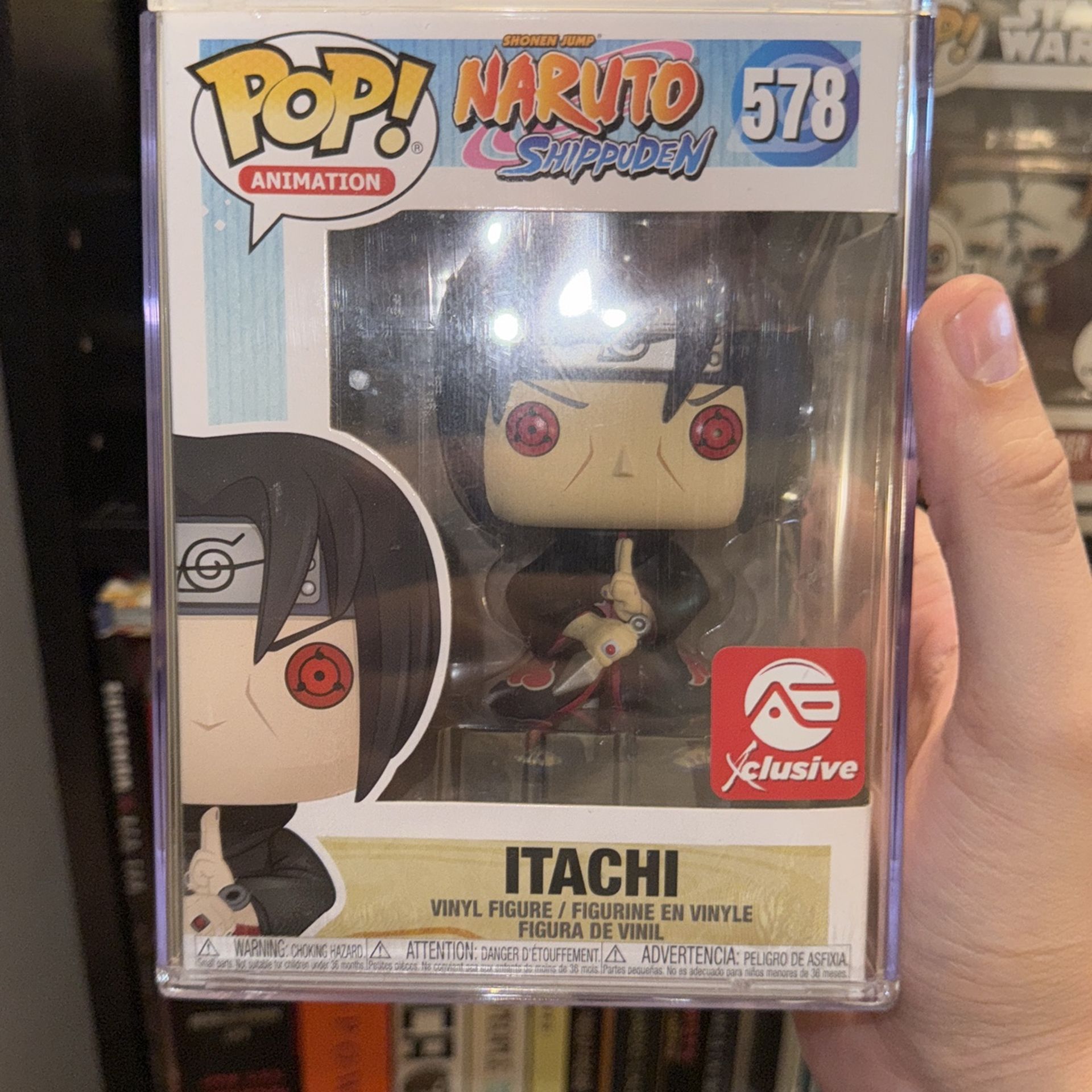 Funko Pop! Itachi #578 Naruto Shippuden AE Exclusive Sticker