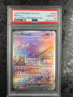 2023 POKÉMON SVP EN MEW ex 151 ULTRA - PREMIUM COLLECTION #053 - PSA 10