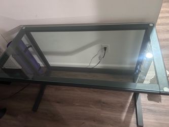 Glass Top Office Desk
