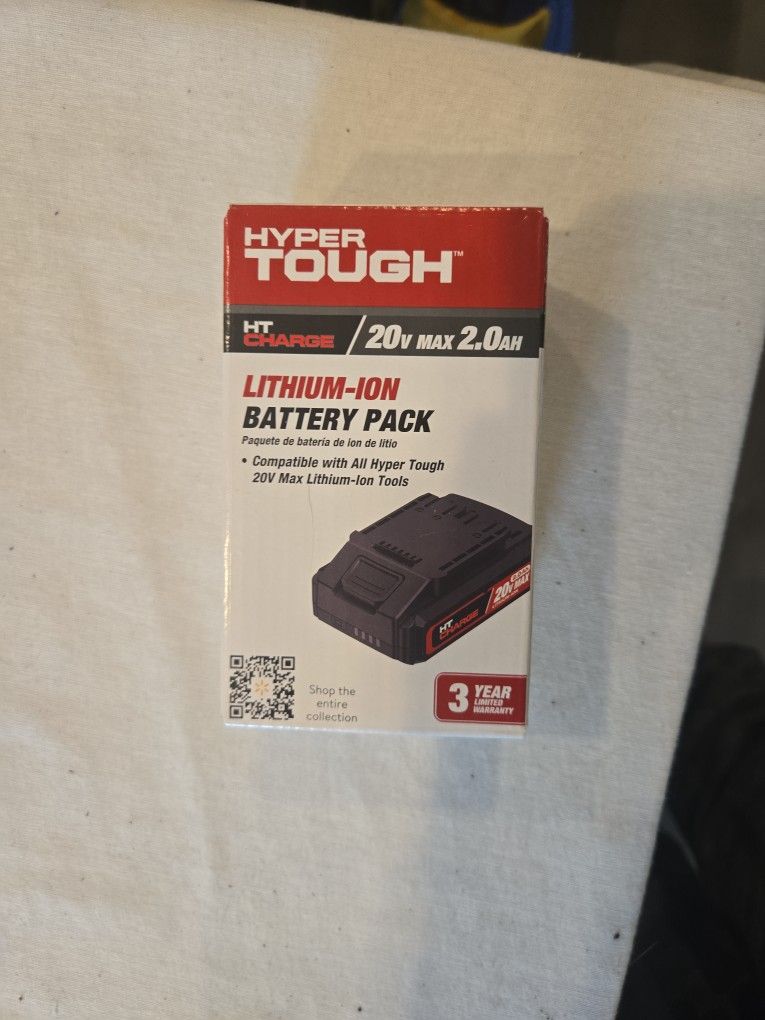 Hyper TOUGH Lithium. Ion Battery Pack Compatible With All Hyper Tough Tools, New In Package