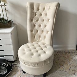 Velvet Vanity Chair 