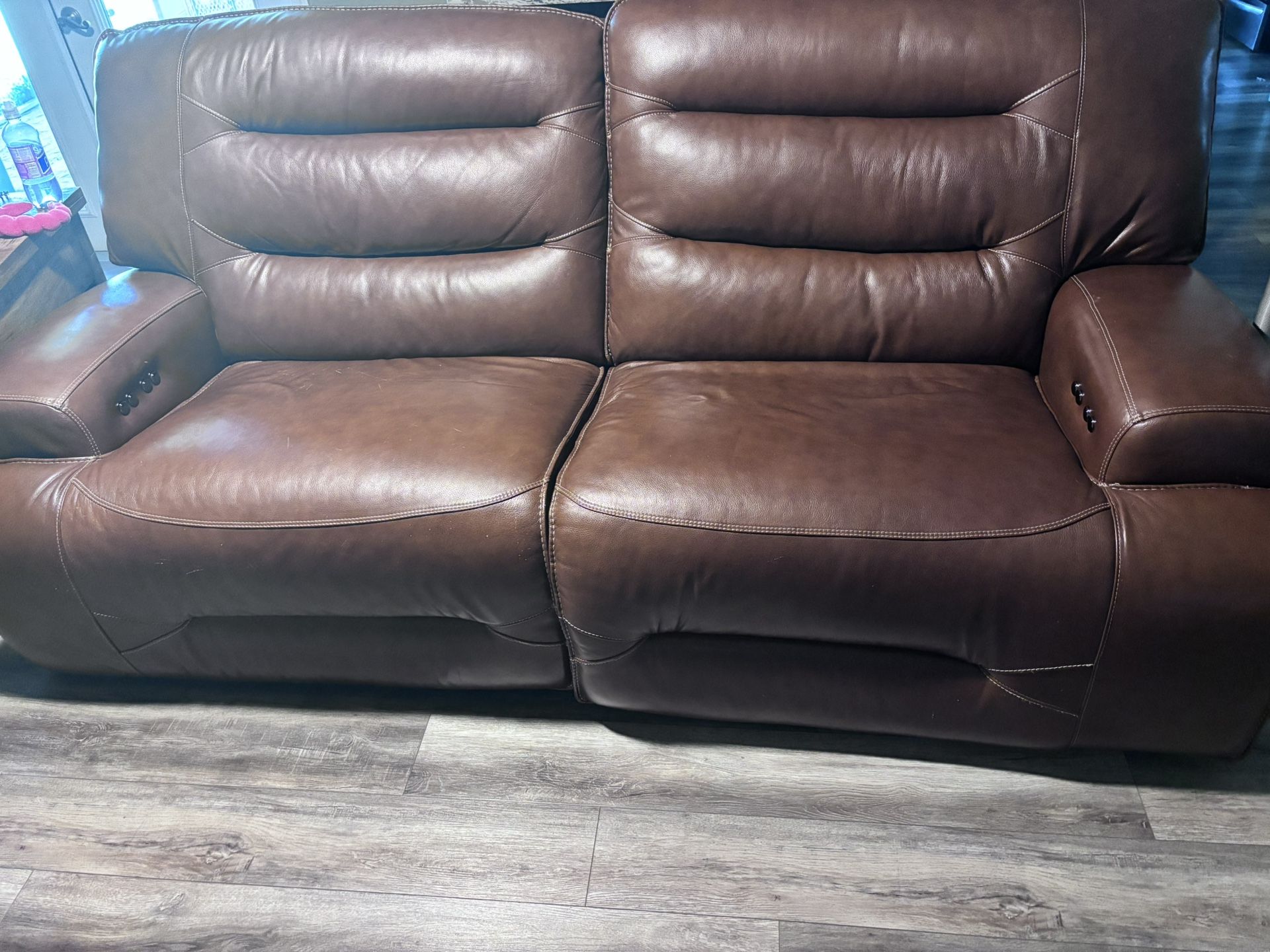Leather Reclining Couch