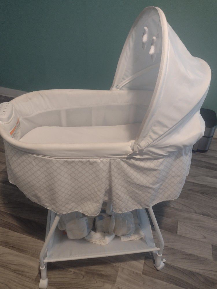 Bassinet, Highchair & Music Playing Baby Seat
