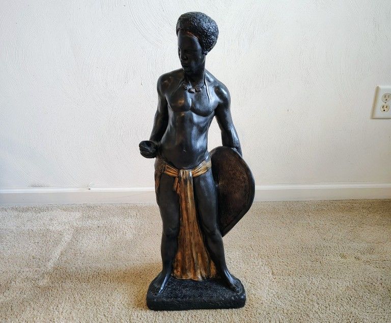 African Warrior Statue