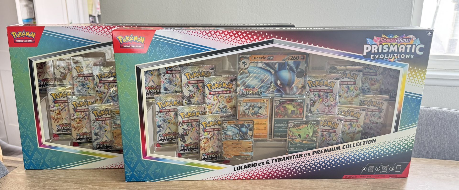 Prismatic Evolutions Lucario & Tyranitar Premium Collection
