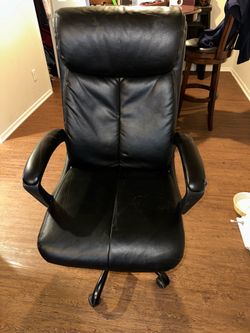 Office Chair - Leather, Adjustable