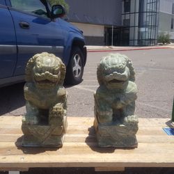 Set of Vintage Foo Dog Statues