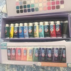 Acrylic Paint Set Of 34 Colors