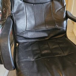 Leather Desk Chair 
