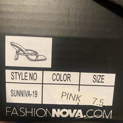 Fashionnova Pink Heels 