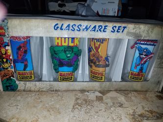 Drinking Glasses- superhero
