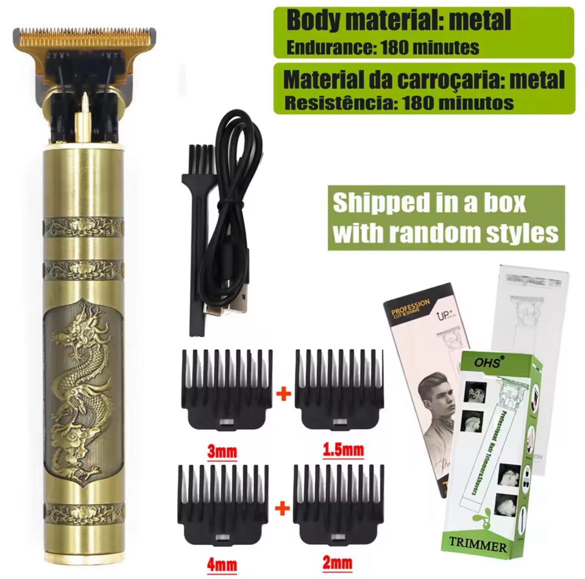 Brand New (Cordless Electric Shaver Hair Trimer Travel Barber Razors Shaving Machine)