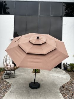 Brand New Tiple Top Outdoor Patio Umbrella 