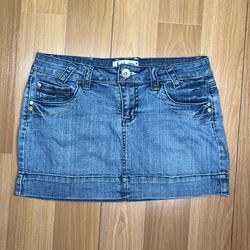 Y2K L.e.i. Denim Skirt short mini size 9 Juniors