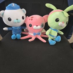 Octonauts Plush Professor Inking Captain Barnacles Tweak Bunny