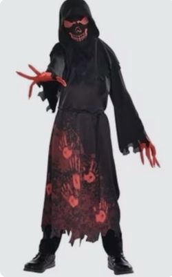 Scary Halloween Costume Hooded Horror, Glow in the Dark Mask