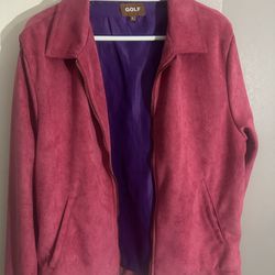 Golf Wang Pink Suede Heavy jacket