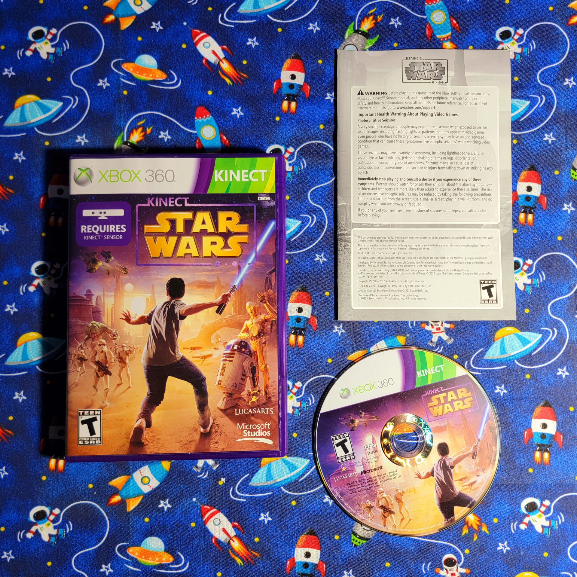 Star Wars Kinect Complete CIB Microsoft Xbox 360
