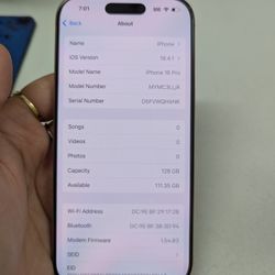 iPhone 16 Pro 128gb UNLOCKED