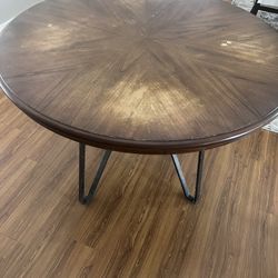 45” Round Wooden Table