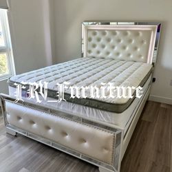 New Queen Bed Frame With Mattress