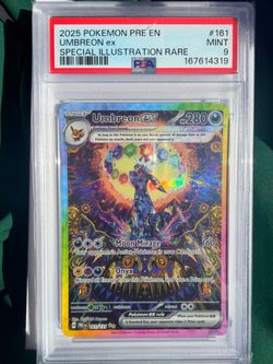 Pokemon Umbreon SIR Prismatic PSA slab & Singles