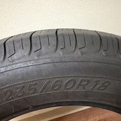 Yust One Tire Side 235/60/18” Like New 