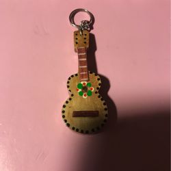 Mexican Guitar Handmade Keychain 