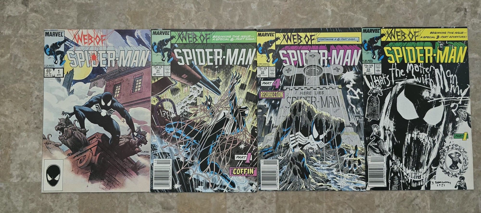 Web Of Spiderman Comic Book Lot