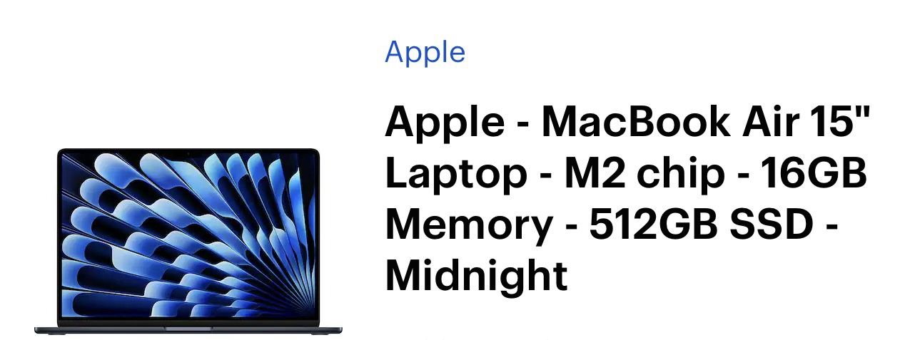 Apple MacBook Air 15 Midnight