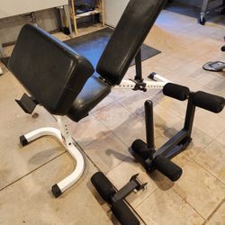 Tuff Stuff Incline Bench With Preacher Curl Attachment & Other Attachments Made In USA