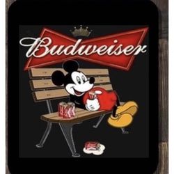 Budweiser /Mickey Mouse Pad 